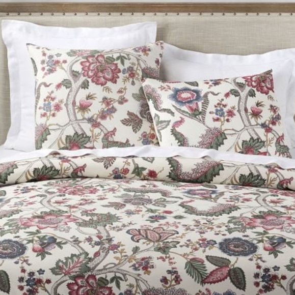 Pottery Barn Resi Palampore King Duvet Cover & 2 Euro Shams